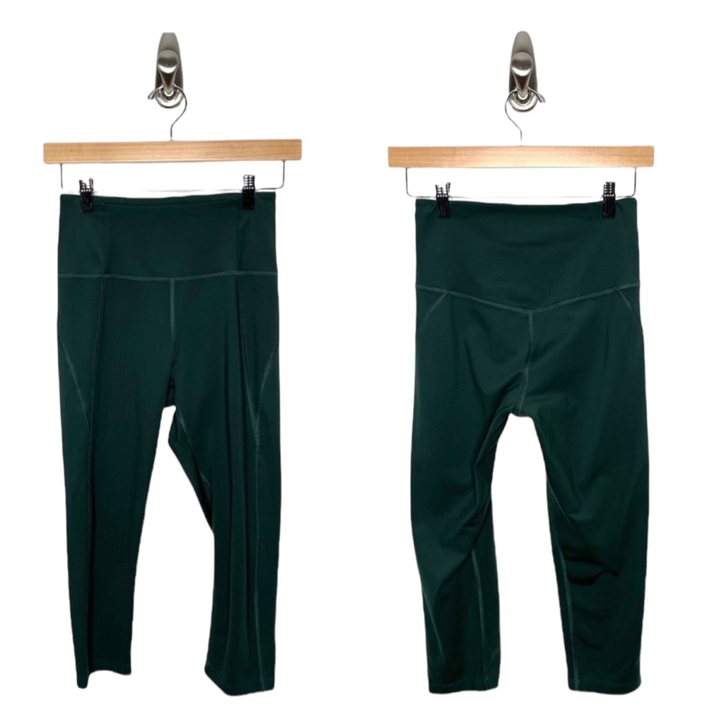 Girlfriend Collective | High Rise Compression Crop Legging Moss Small 19.5”